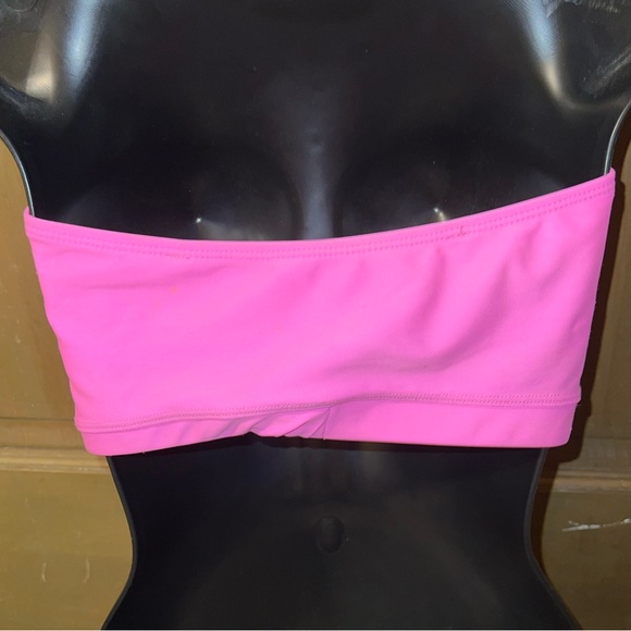LAST CALL Xhilaration Swim Pink Bandeau Bikini Top Size M - Picture 3 of 8